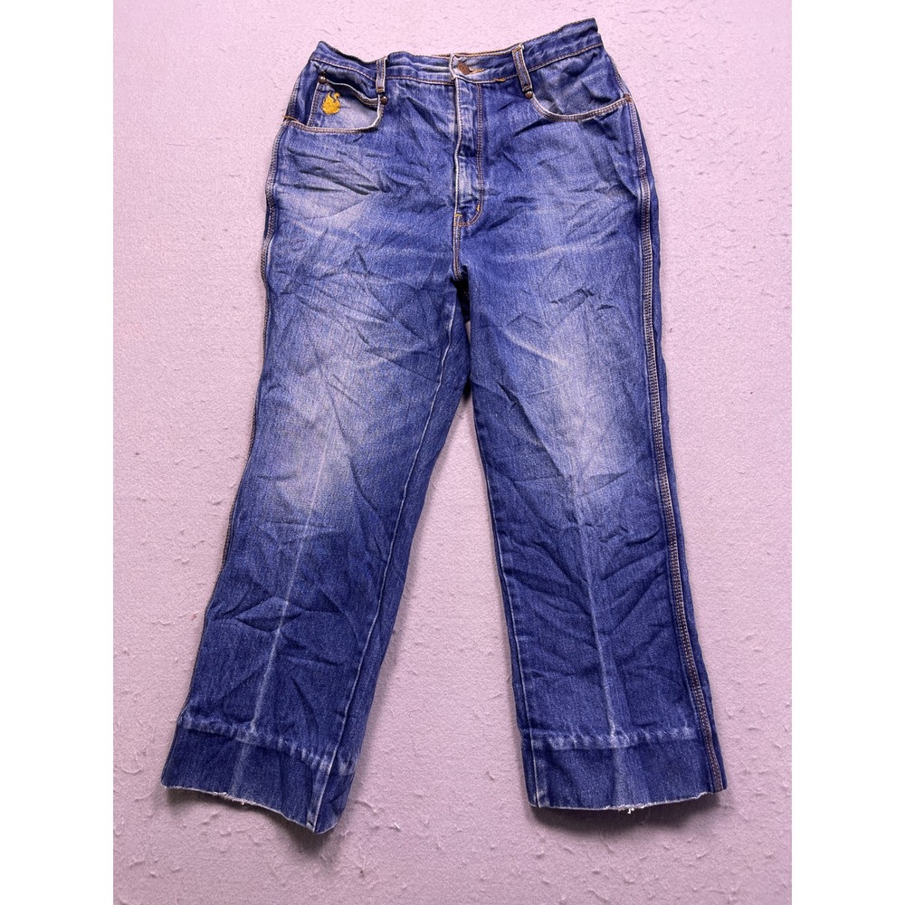 Gloria Vanderbilt Jeans 100% Cotton Blue Denim Size 14 W29 Womens